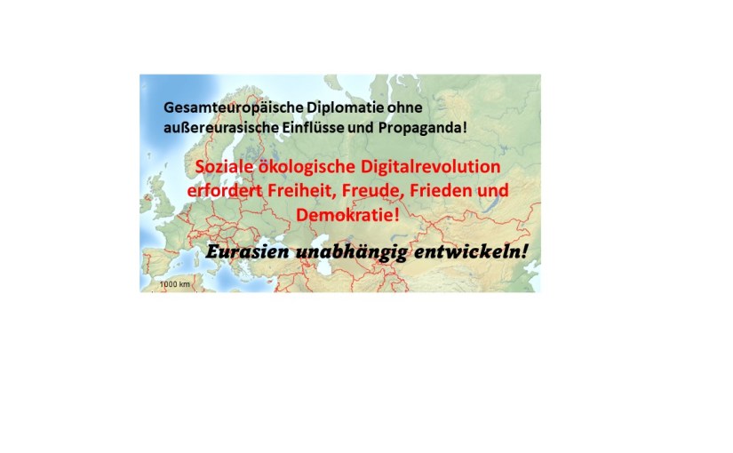 KEIN Krieg und KEINE Ausbeutung anderer&nbsp;Staaten